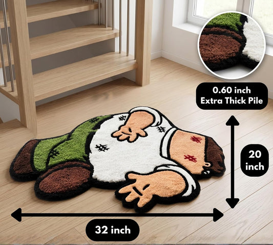 Cartoon Rug for Bedroom - Peter Griffin Rug - Cool Rugs for Men - Character Hypebeast 3D Funny Carpet for Living Room - Tufted Rug 32 * 20 Inches (80cm) - Graphic Rugs for Home Decor Area Rug
