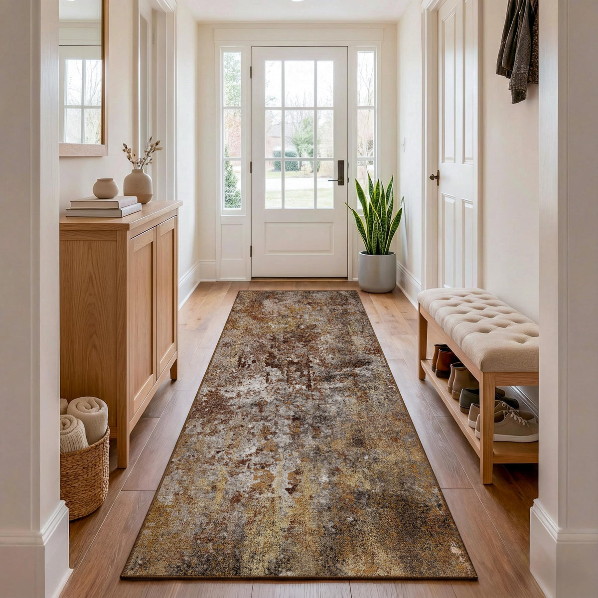 Black Washable Rug 5x7 Area Rugs for Living Room Bedroom Carpet