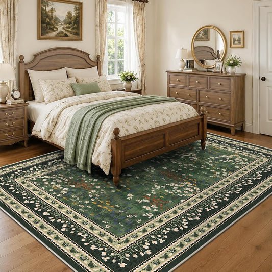 HelloTree 5x7 Floral Vintage Boho Area Rug