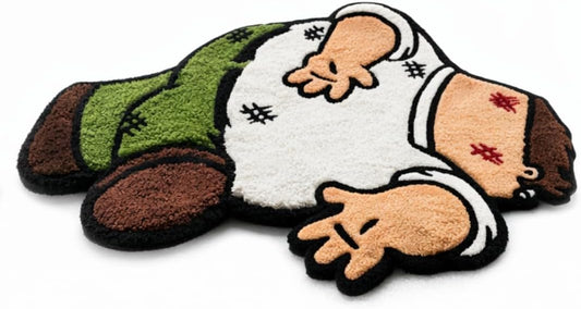 Cartoon Rug for Bedroom - Peter Griffin Rug - Cool Rugs for Men - Character Hypebeast 3D Funny Carpet for Living Room - Tufted Rug 32 * 20 Inches (80cm) - Graphic Rugs for Home Decor Area Rug