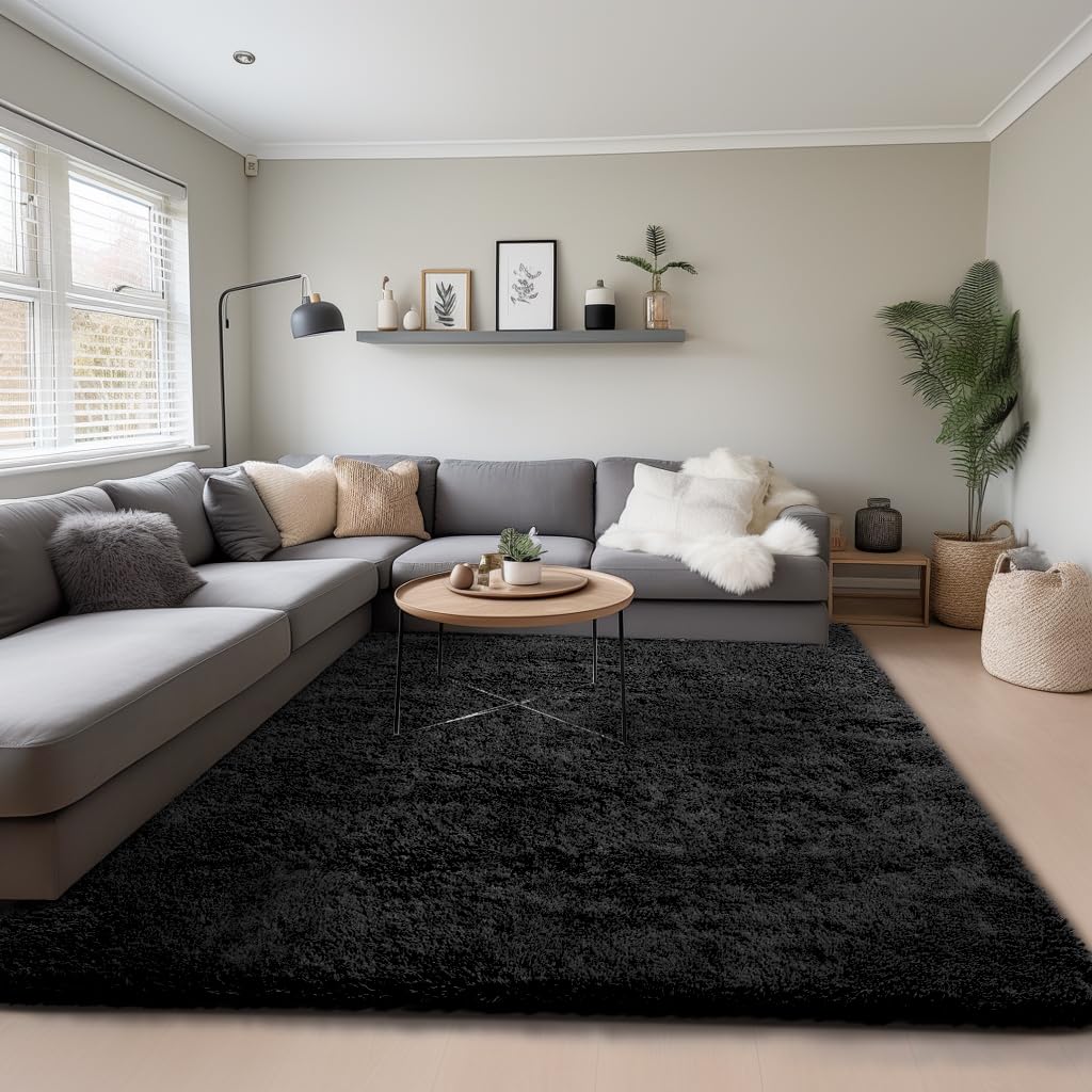 Ophanie 5x7 Area Rugs for Living Room Ivory, Fluffy Shag Large Fuzzy Plush Soft Rug, Shaggy Floor Big Carpets for Bedroom Nursery, Kids Home Decor Aesthetic with Over 99 pcs Pile fibers