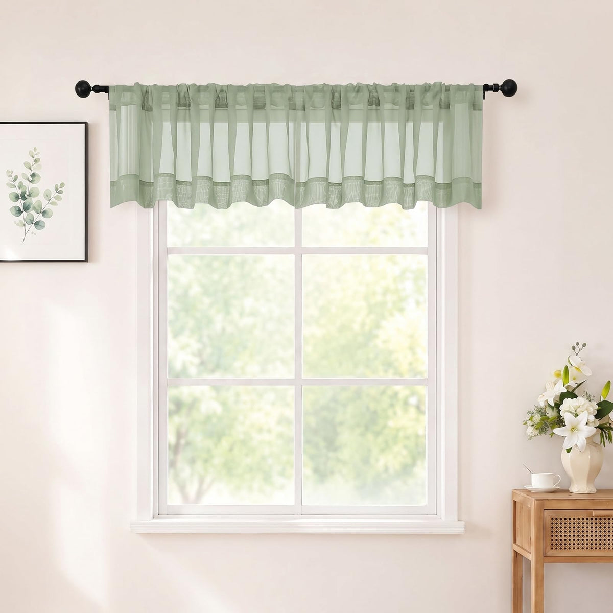 Chyhomenyc White Sheer Curtains 84 inch Long for Living Room, 2 Panels