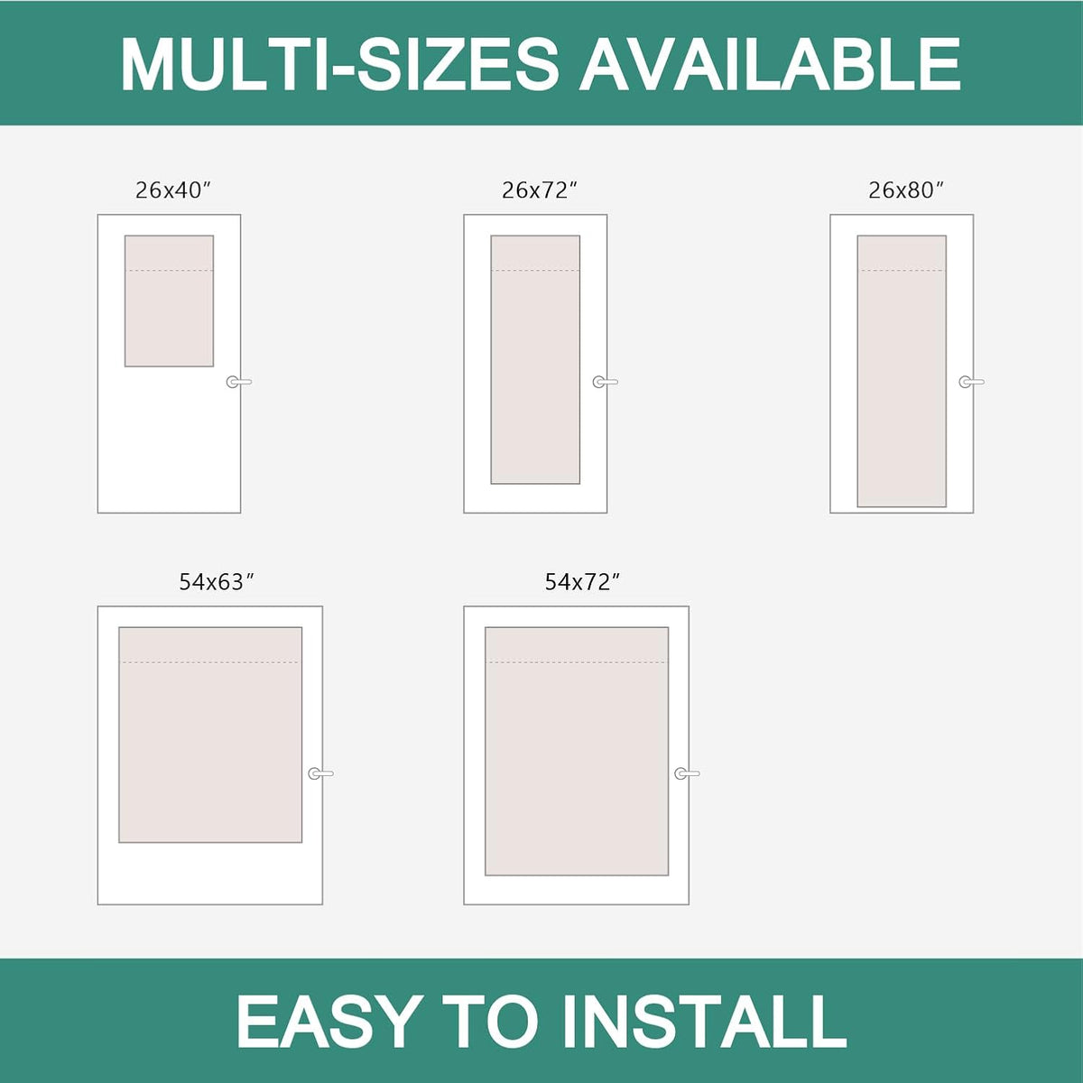 MIULEE Non-See-Through White Sidelight Curtains 2 Panels 26 x 72 inches