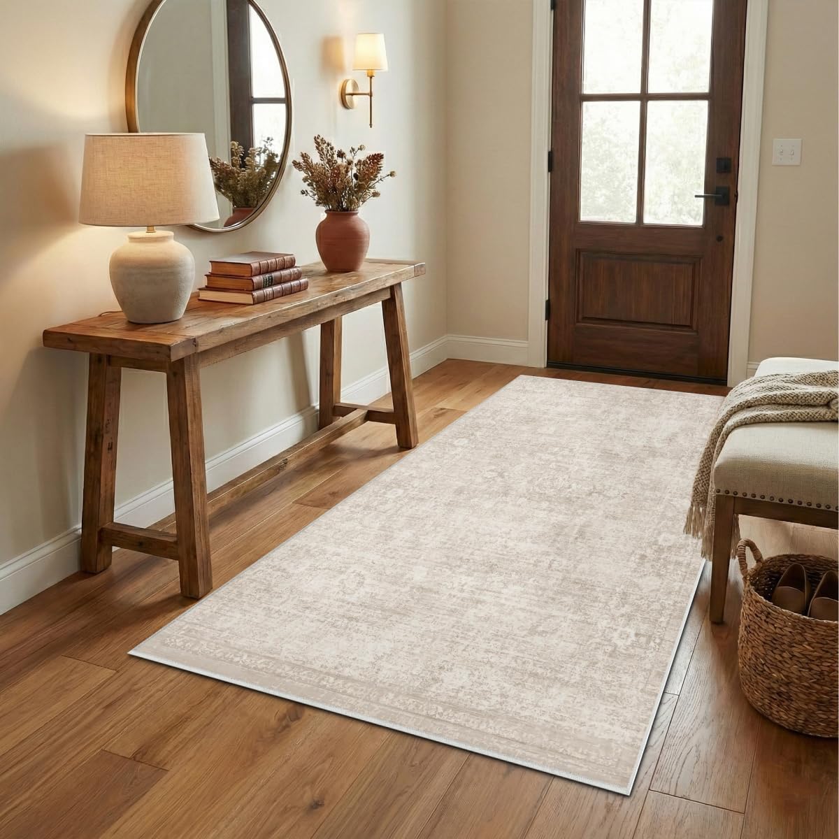 Homemate Washable Rug 9x12 Area Rugs - Vintage Rugs for Living Room