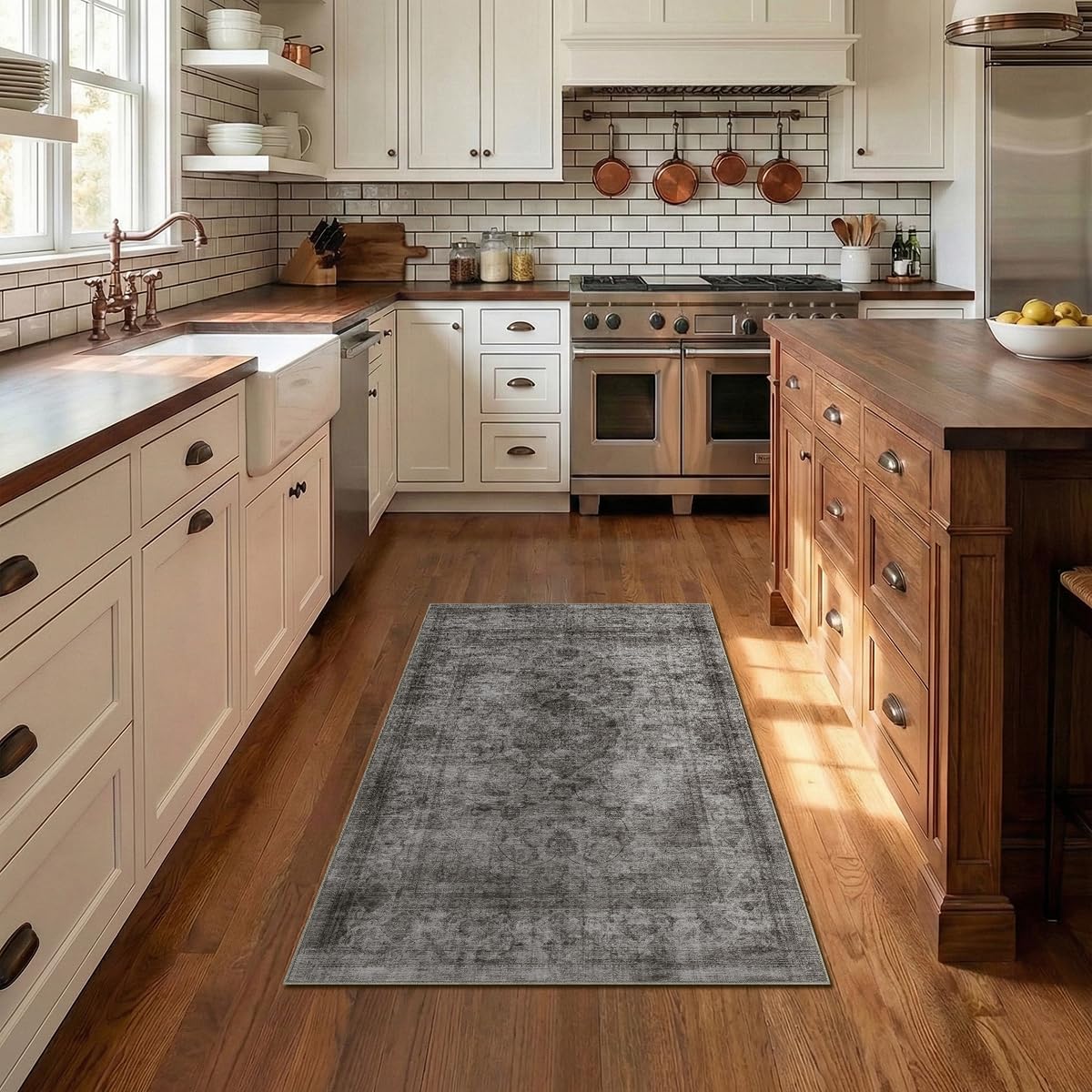 Homemate Washable Rug 9x12 Area Rugs - Vintage Rugs for Living Room