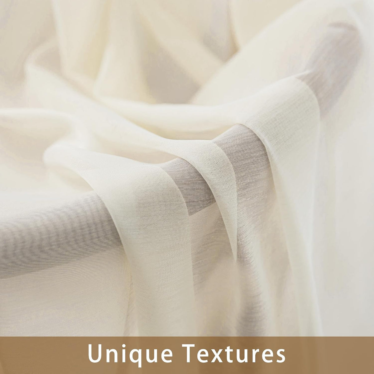 Natural Sheer Curtains 96 Inches Long Rod Pocket