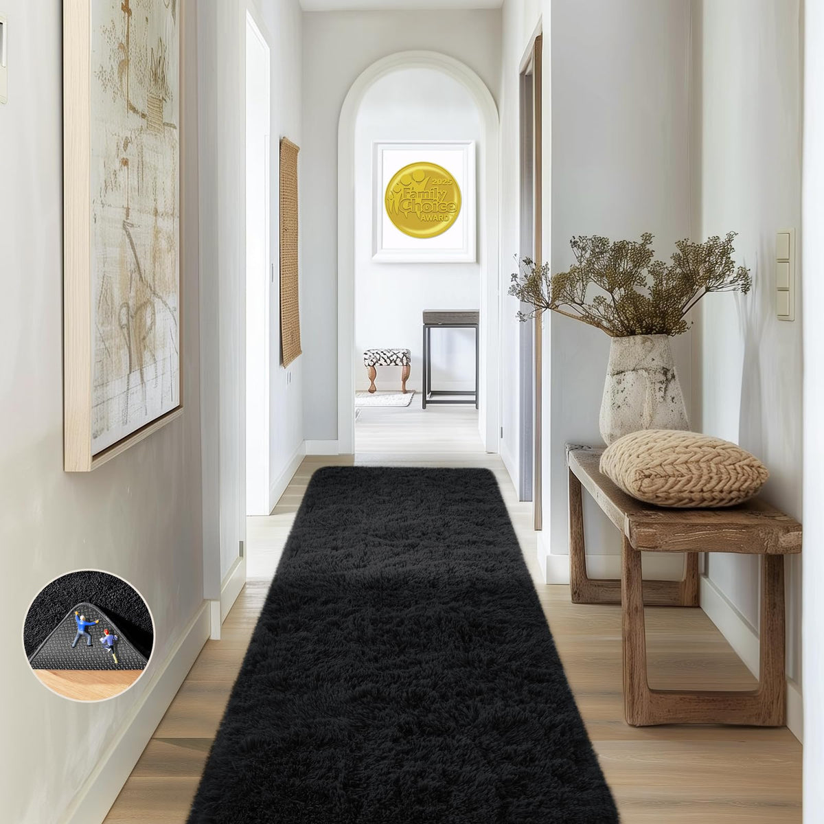 Ophanie 5x7 Area Rugs for Living Room Ivory, Fluffy Shag Large Fuzzy Plush Soft Rug, Shaggy Floor Big Carpets for Bedroom Nursery, Kids Home Decor Aesthetic with Over 99 pcs Pile fibers