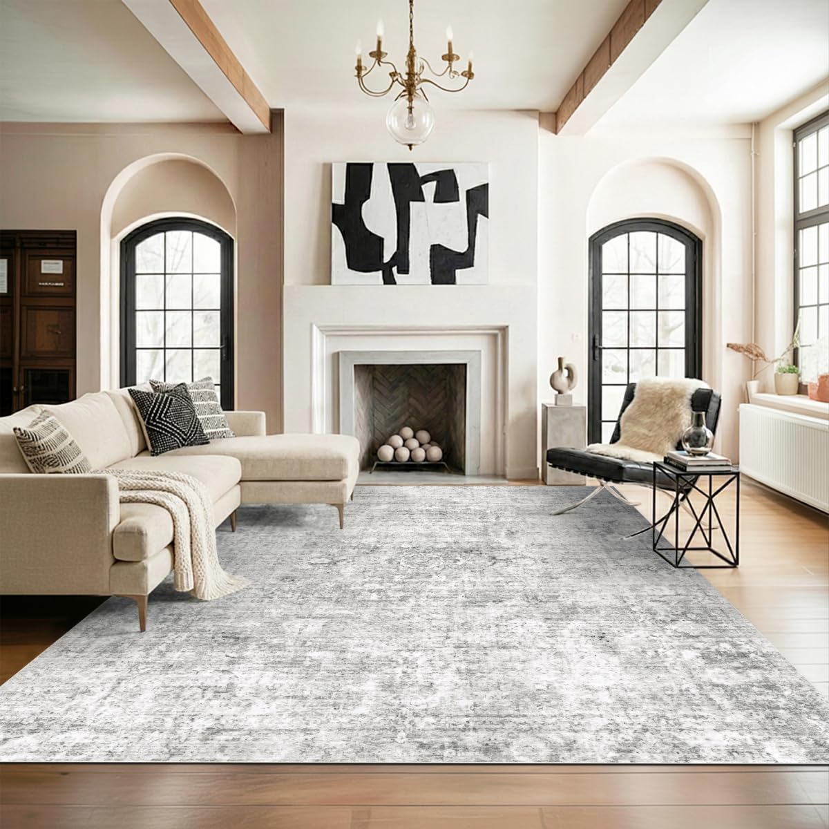 Homemate Washable Rug 9x12 Area Rugs - Vintage Rugs for Living Room