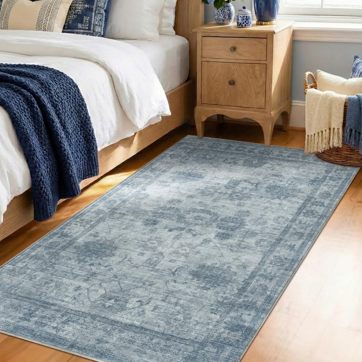 Homemate Washable Rug 9x12 Area Rugs - Vintage Rugs for Living Room
