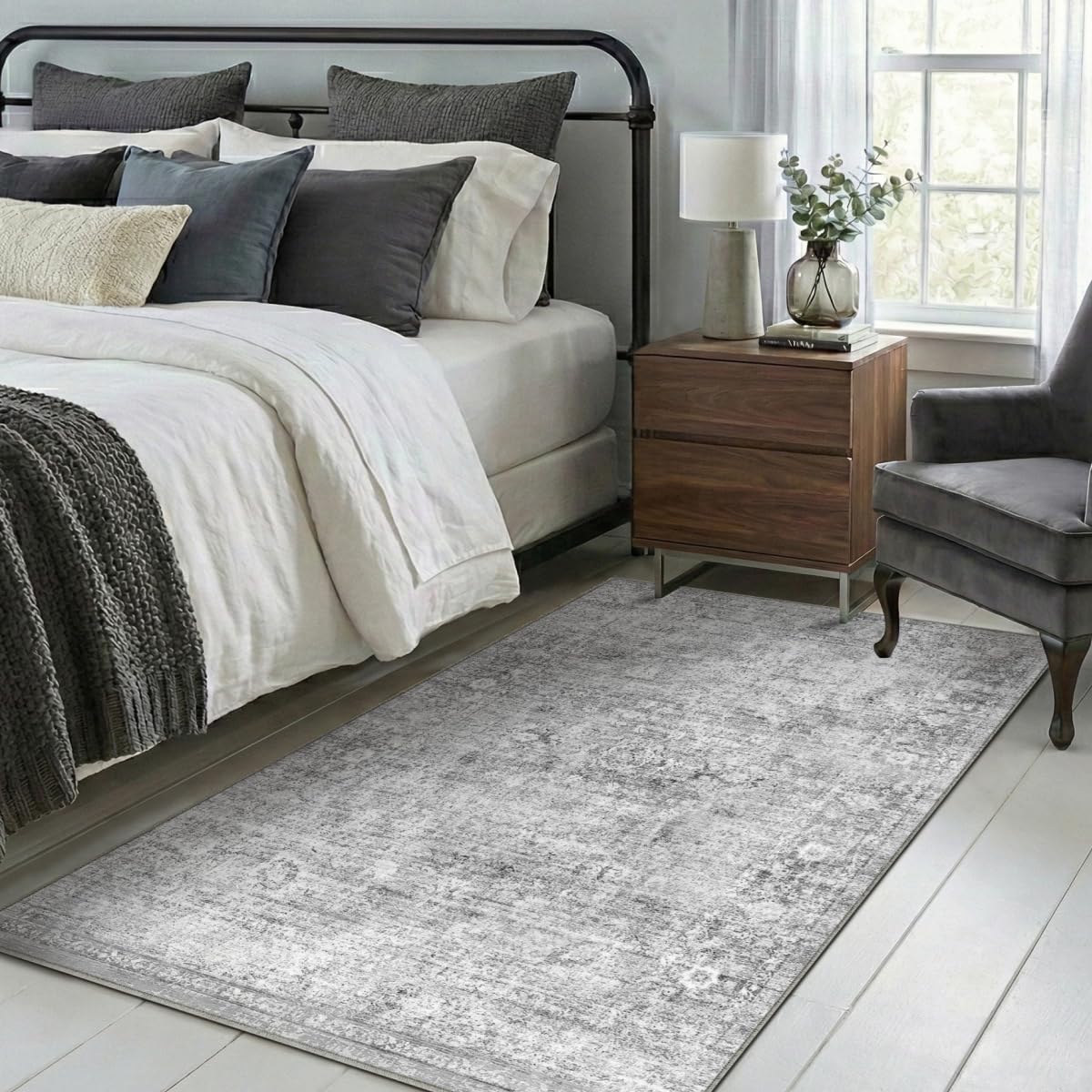 Homemate Washable Rug 9x12 Area Rugs - Vintage Rugs for Living Room
