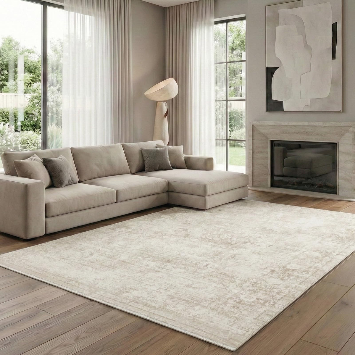 Homemate Washable Rug 9x12 Area Rugs - Vintage Rugs for Living Room