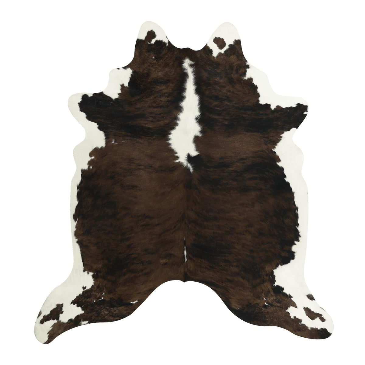 BENRON Faux Cowhide Rug, Cow Print Rug for Living Room Bedroom 4.6x5.2ft