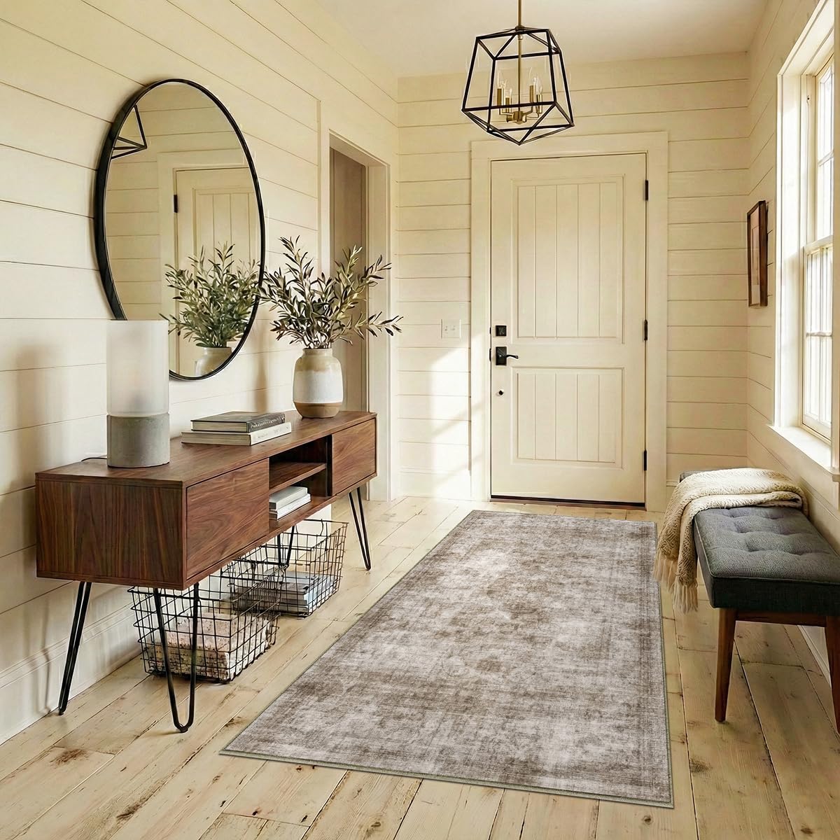 Homemate Washable Rug 9x12 Area Rugs - Vintage Rugs for Living Room