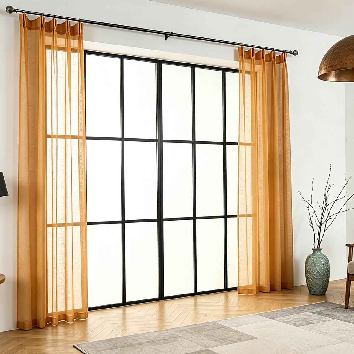 Off White Sheer Curtains 84 Inches Long Pinch Pleat Linen Textured Ceiling