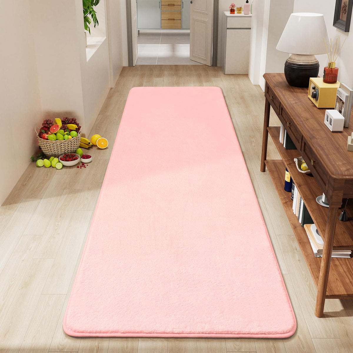 Amearea Modern Area Rugs for Bedroom Living Room, 4x6 Black Memory Foam Rug