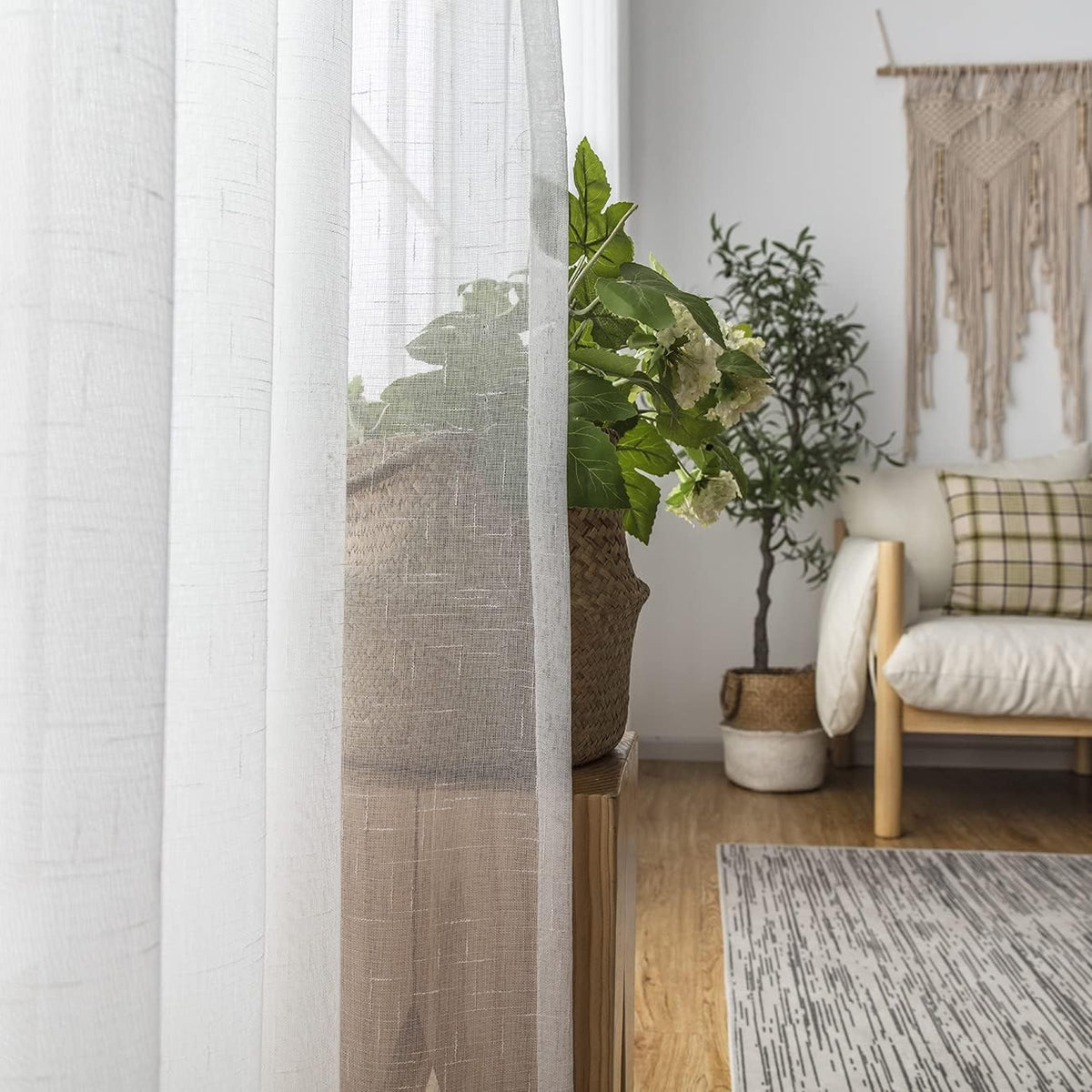 Off White Sheer Curtains 108 Inches Long Pinch Pleat Linen Textured Ceiling