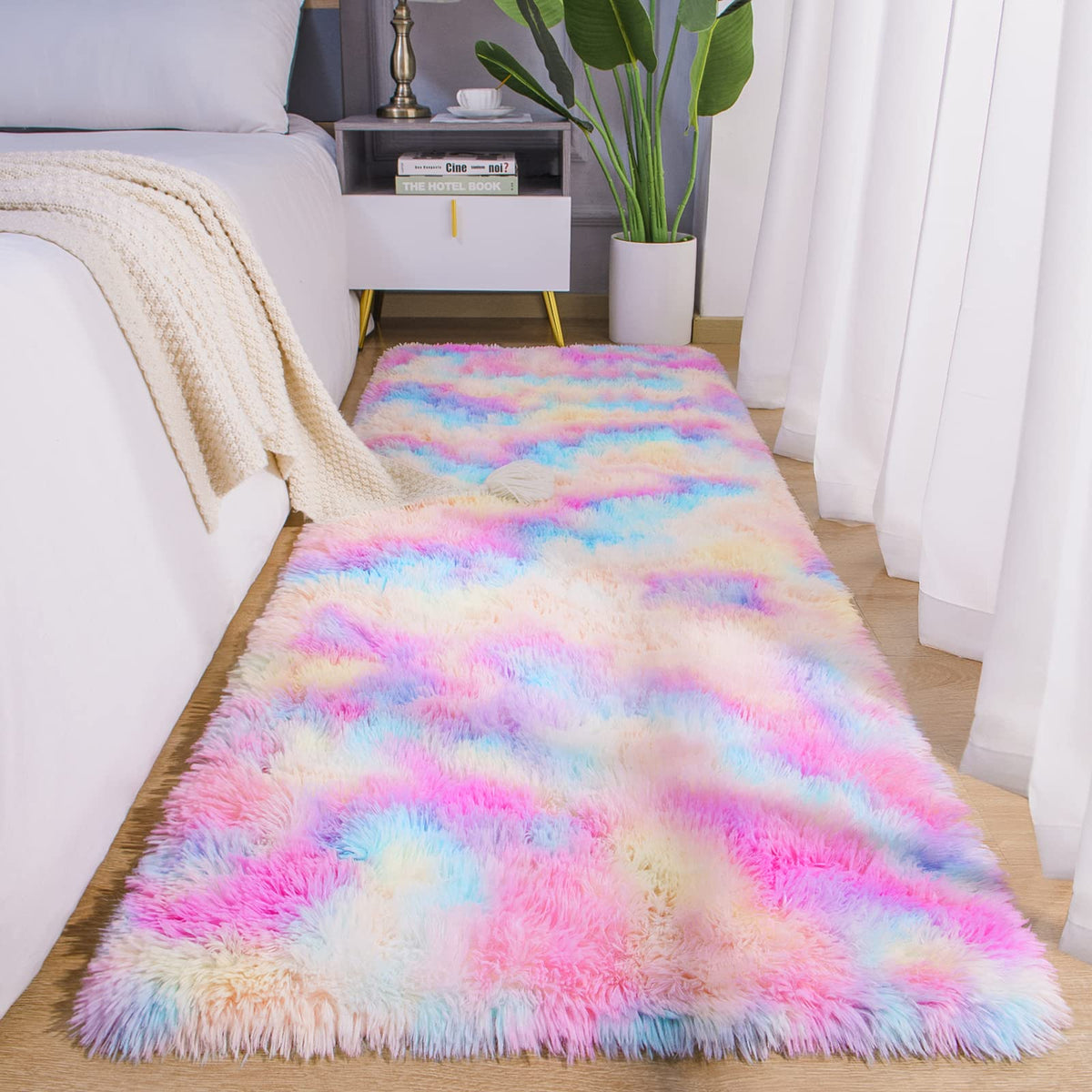 AROGAN 2x6 Feet Soft Runner Rugs for Bedroom, Non Slip Rug for Hallway