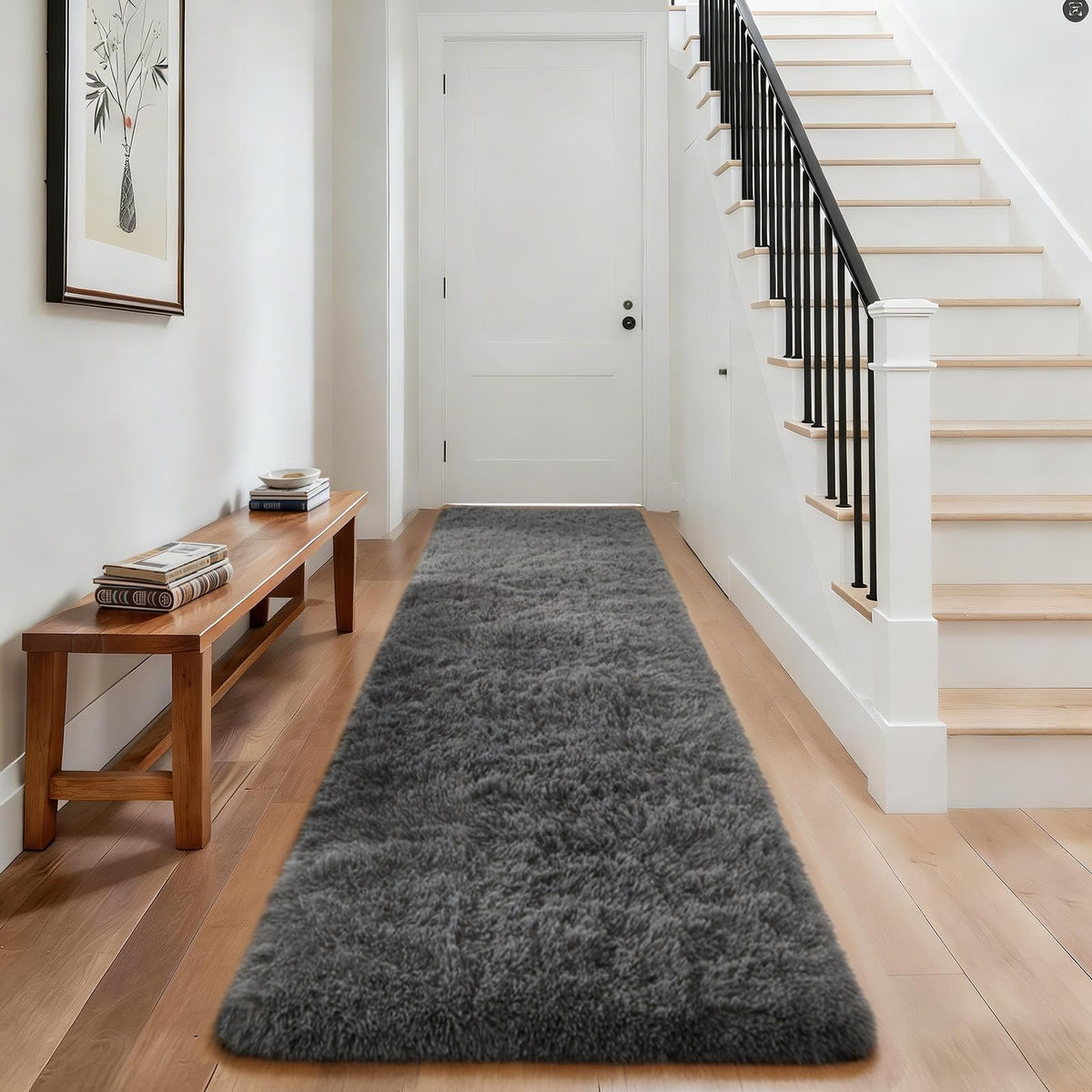 Ophanie 5x7 Area Rugs for Living Room Ivory, Fluffy Shag Large Fuzzy Plush Soft Rug, Shaggy Floor Big Carpets for Bedroom Nursery, Kids Home Decor Aesthetic with Over 99 pcs Pile fibers