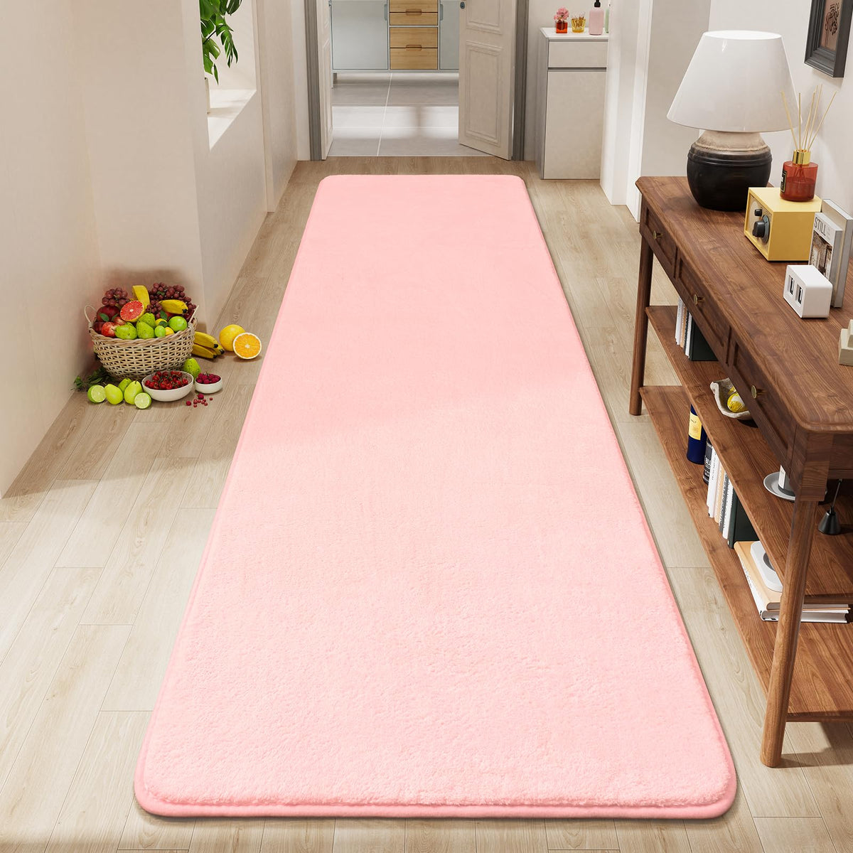 Amearea Modern Area Rugs for Bedroom Living Room, 4x6 Black Memory Foam Rug