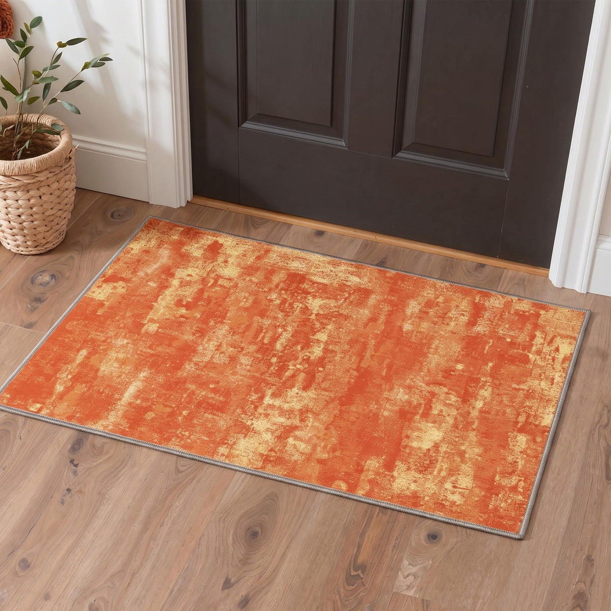 BEIMO 5x7 Green Abstract Area Rug, Washable Non-Slip for Bedroom