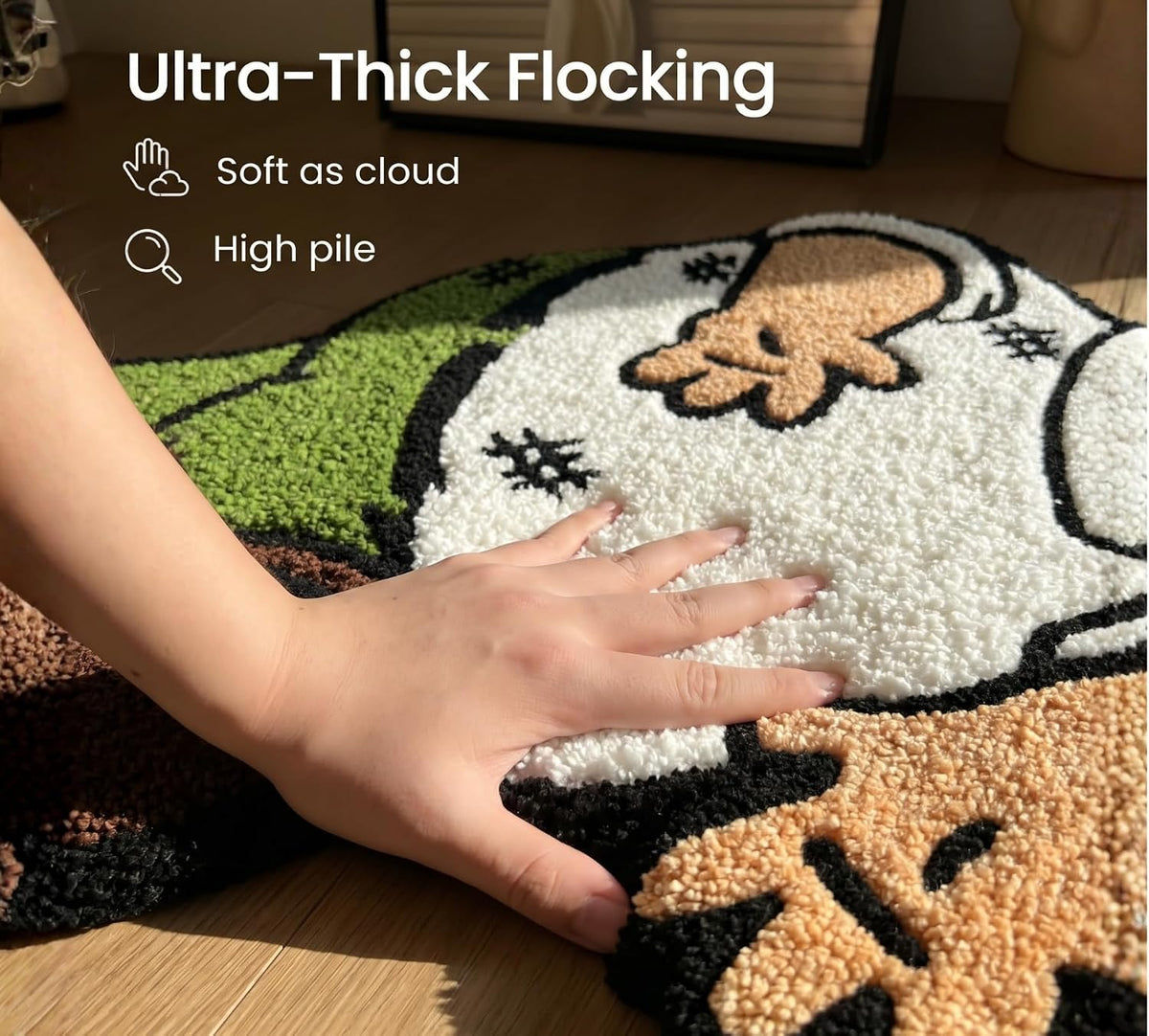 Cartoon Rug for Bedroom - Peter Griffin Rug - Cool Rugs for Men - Character Hypebeast 3D Funny Carpet for Living Room - Tufted Rug 32 * 20 Inches (80cm) - Graphic Rugs for Home Decor Area Rug