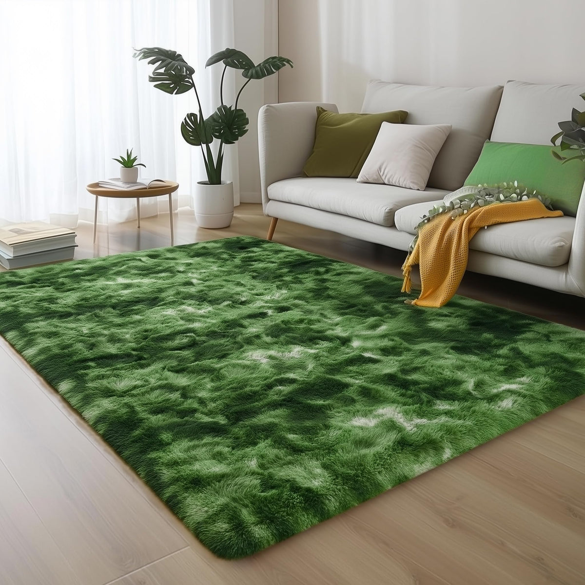 Rainbow Area Rugs for Girls Bedroom Fluffy Soft Vibrant Rugs Kids Playroom