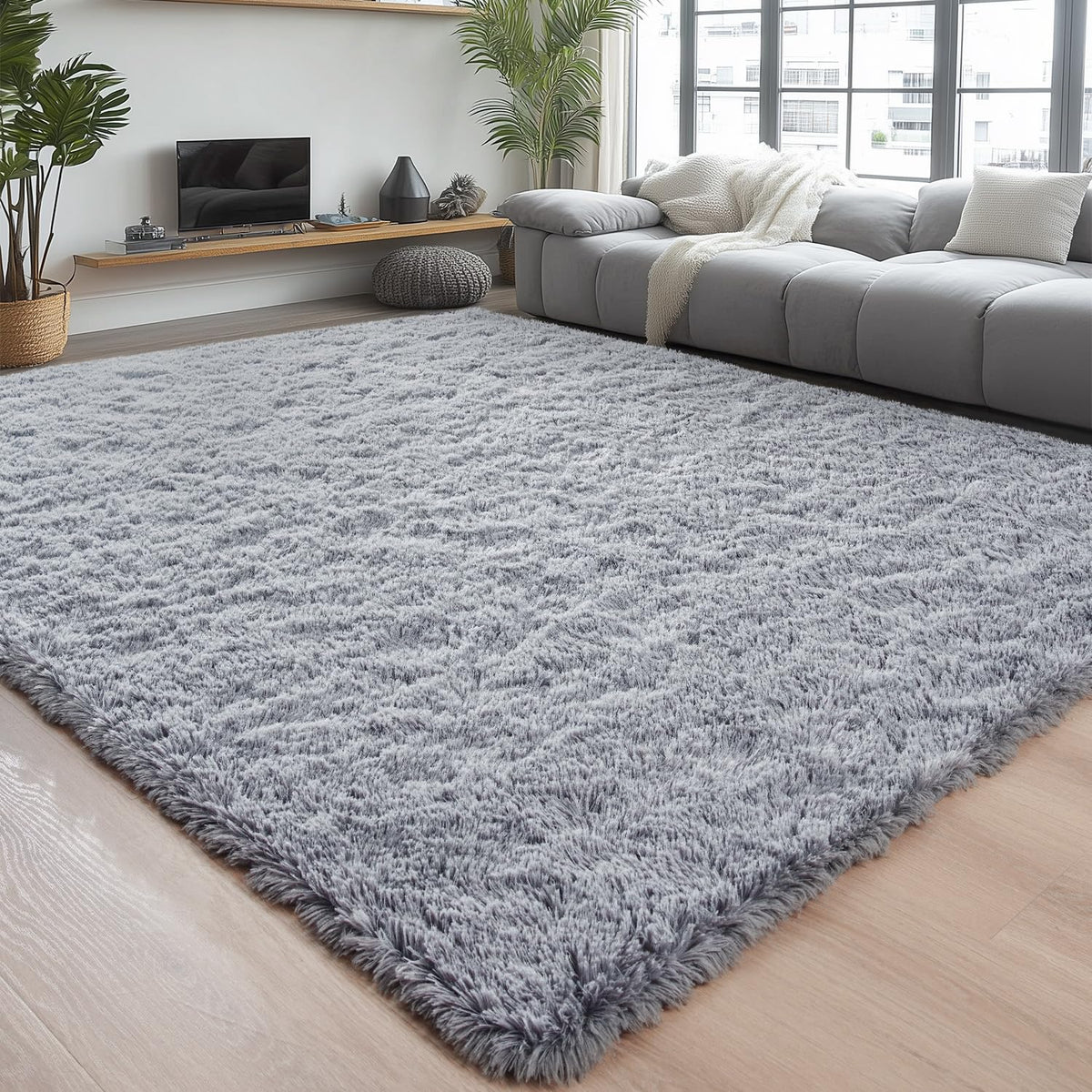 Chicrug Soft Runner Rug for Bedroom Living Room Plush Fluffy Rugs 2x6