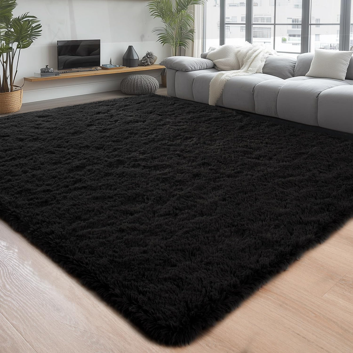 Chicrug Soft Runner Rug for Bedroom Living Room Plush Fluffy Rugs 2x6