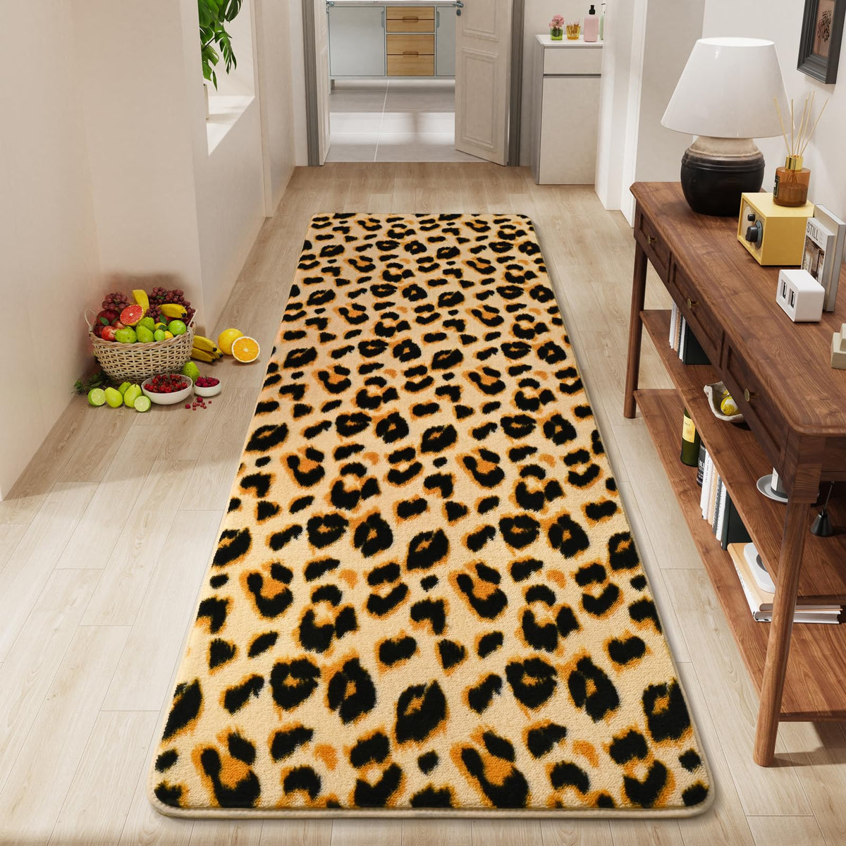 Amearea Modern Area Rugs for Bedroom Living Room, 4x6 Black Memory Foam Rug