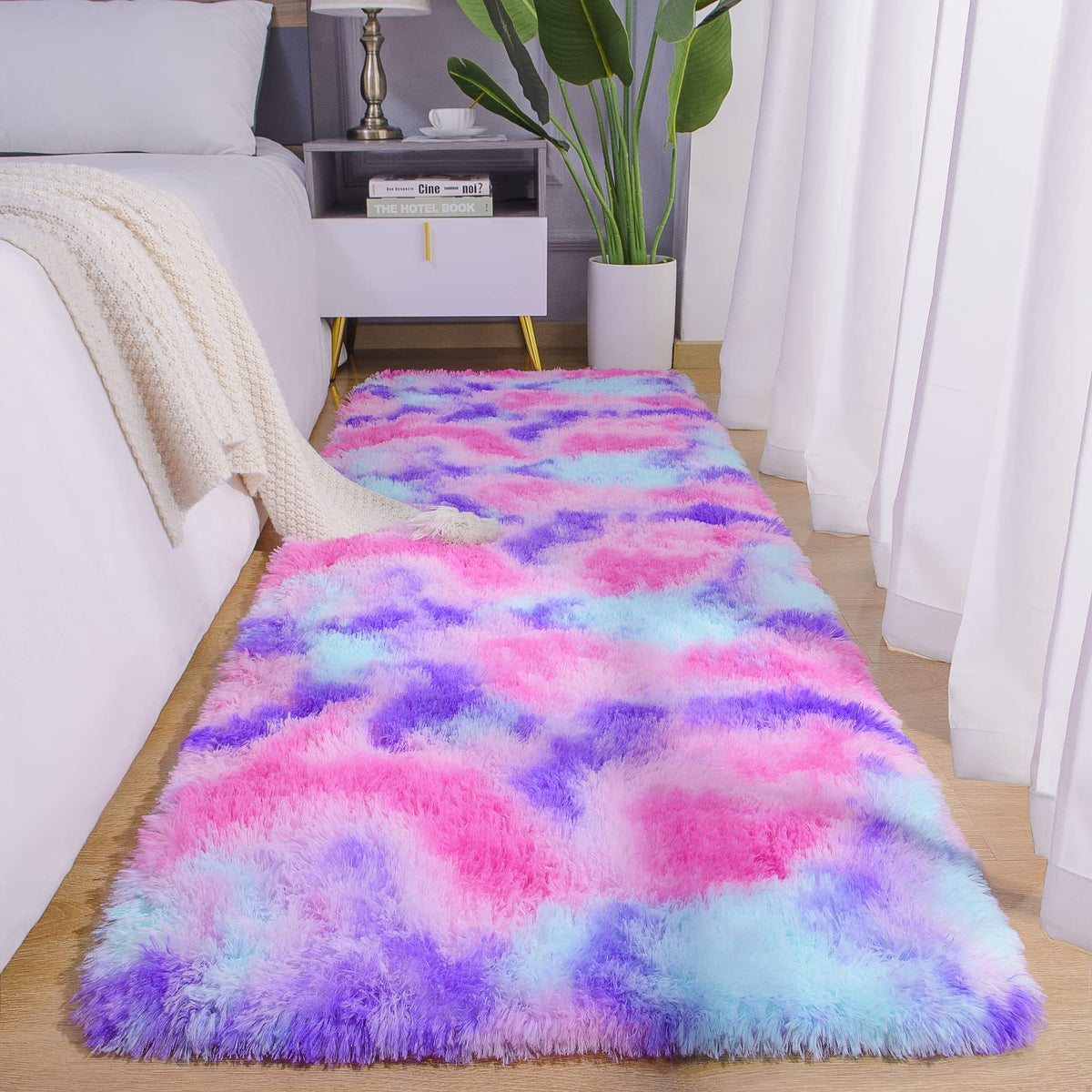 AROGAN 2x6 Feet Soft Runner Rugs for Bedroom, Non Slip Rug for Hallway