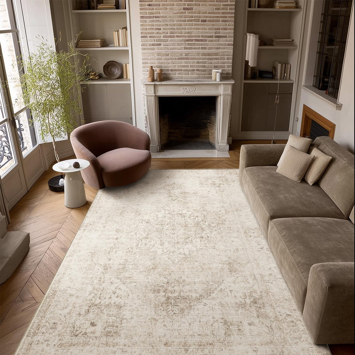 Machine Washable Rugs for Living Room: 8x10 Area Rugs for Bedroom