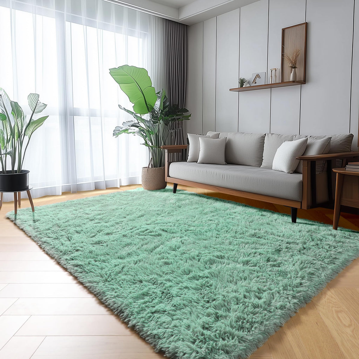 Runner Rugs for Bedroom Living Room, 2x6 Tie-Dyed Beige Hallway Area Rug