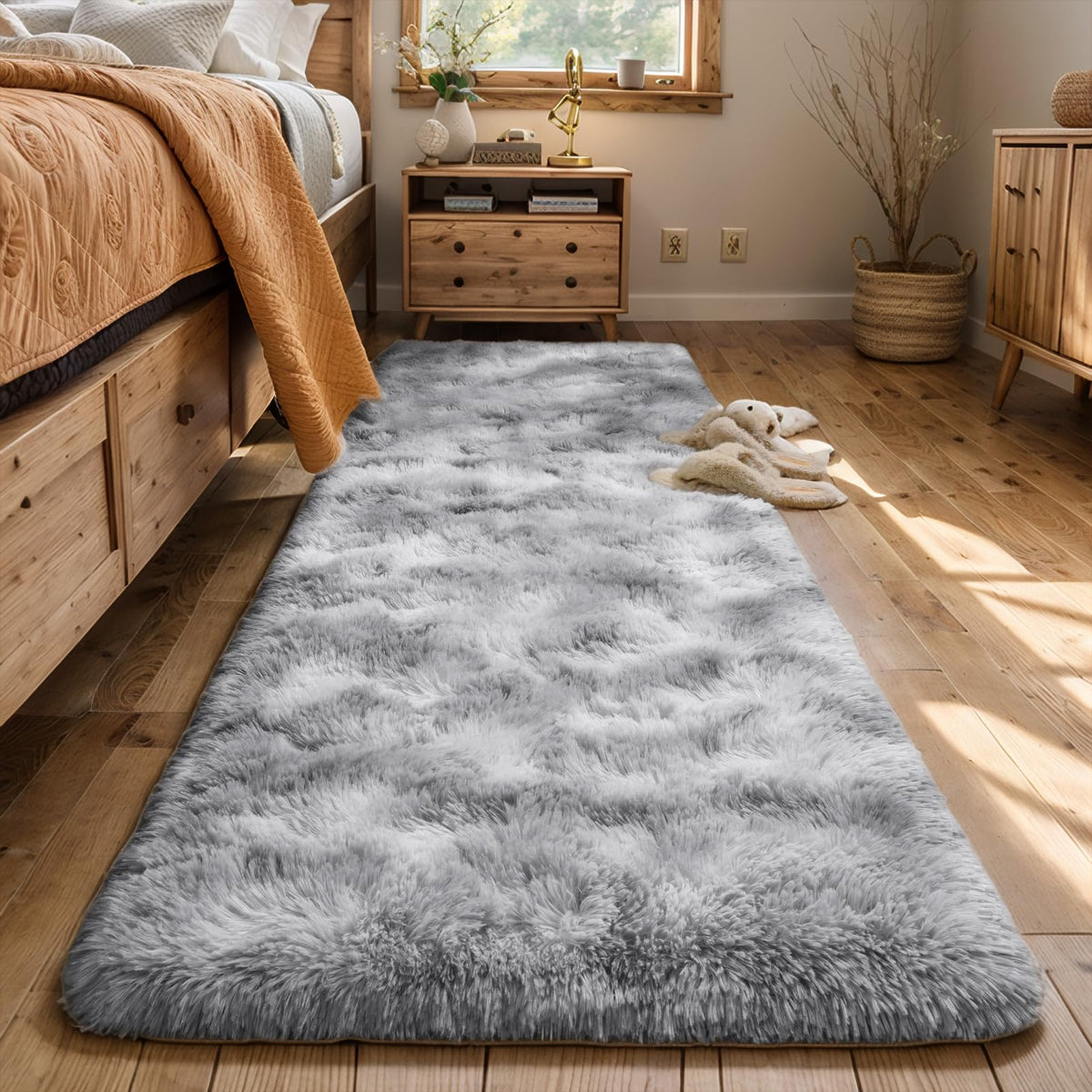 AROGAN 2x6 Feet Soft Runner Rugs for Bedroom, Non Slip Rug for Hallway