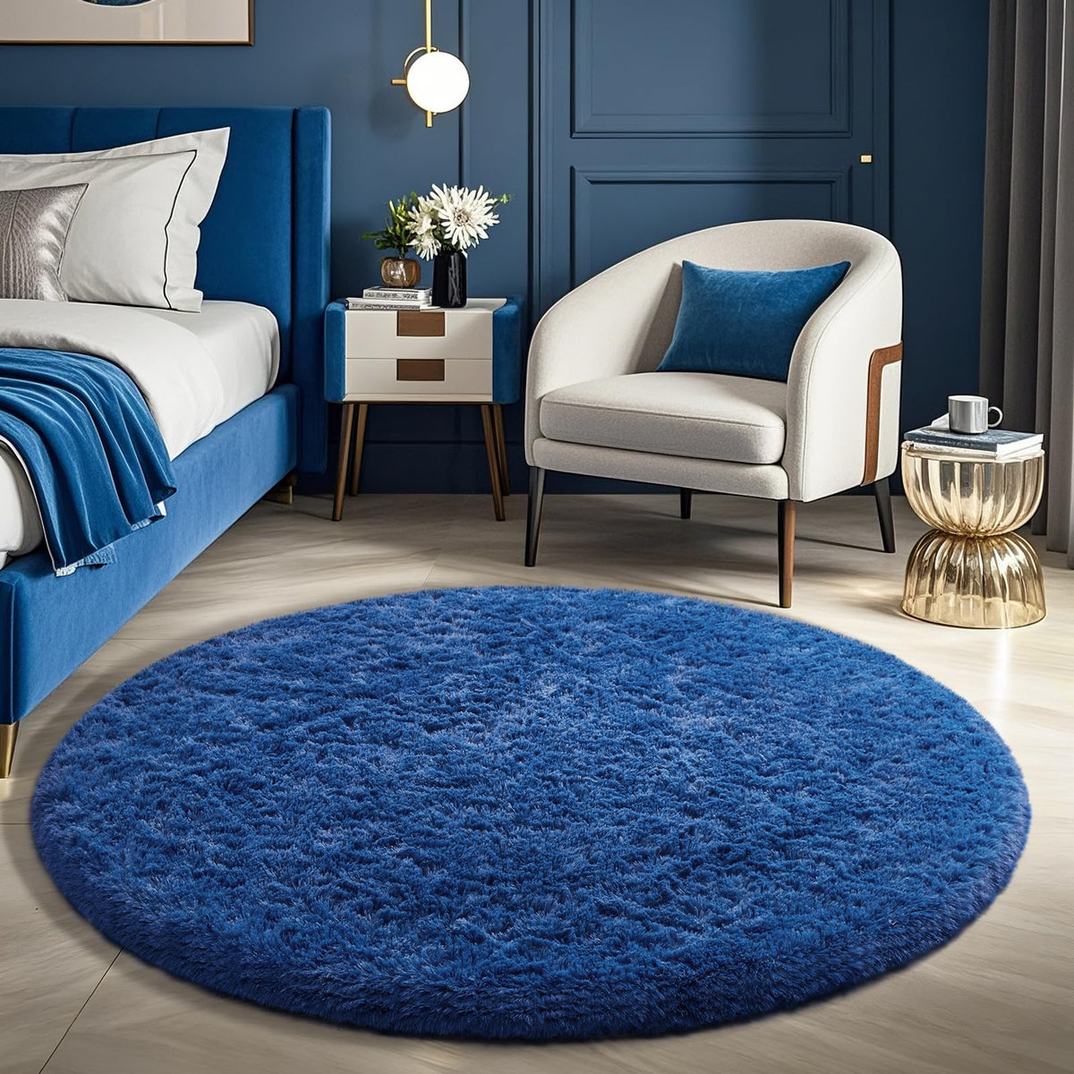 Ophanie 5x7 Area Rugs for Living Room Ivory, Fluffy Shag Large Fuzzy Plush Soft Rug, Shaggy Floor Big Carpets for Bedroom Nursery, Kids Home Decor Aesthetic with Over 99 pcs Pile fibers
