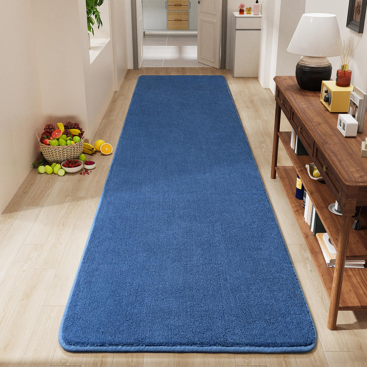Amearea Modern Area Rugs for Bedroom Living Room, 4x6 Black Memory Foam Rug