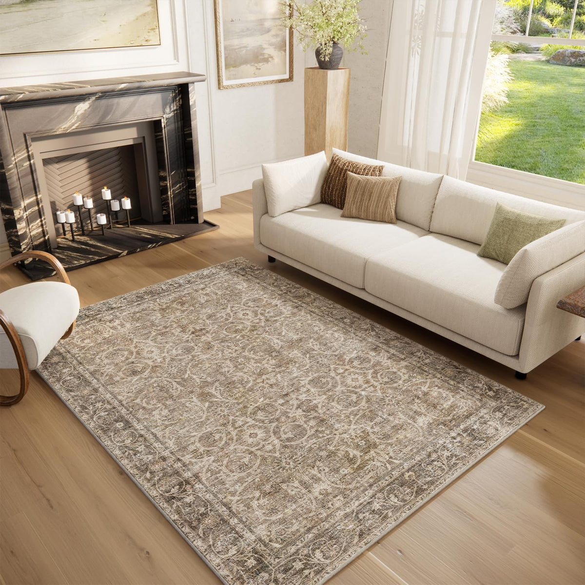 Machine Washable Rugs for Living Room: 8x10 Area Rugs for Bedroom