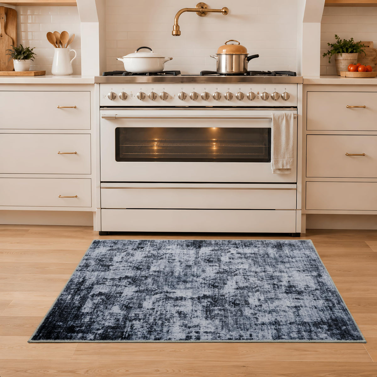 8x10 Area Rugs Living Room: Bedroom Vintage Washable Carpet Beige
