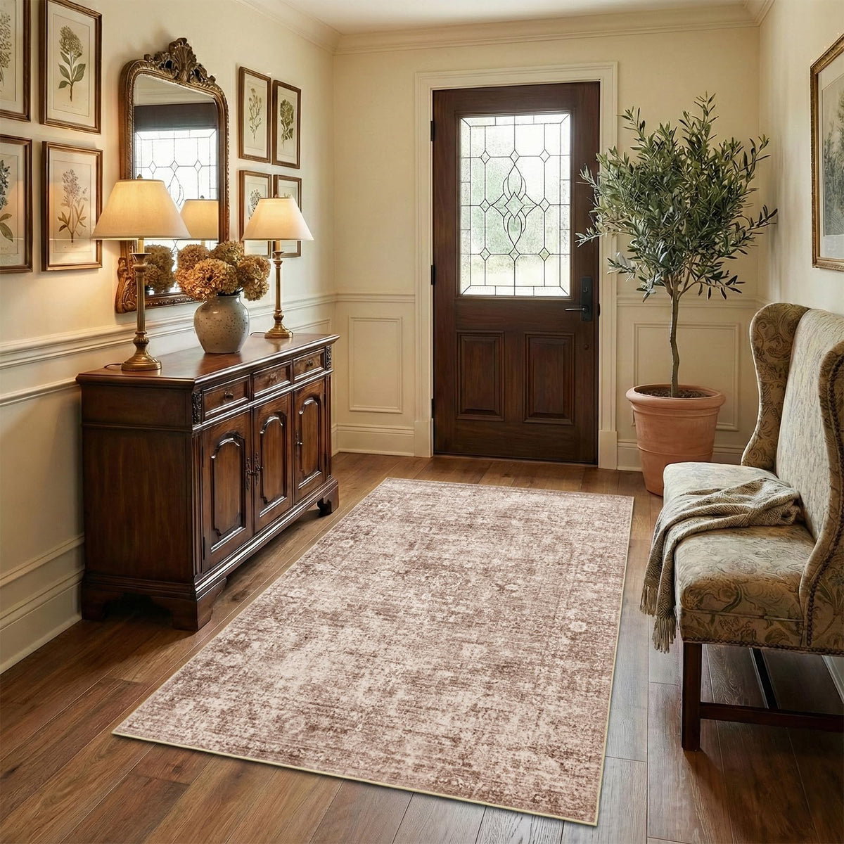 Homemate Washable Rug 9x12 Area Rugs - Vintage Rugs for Living Room
