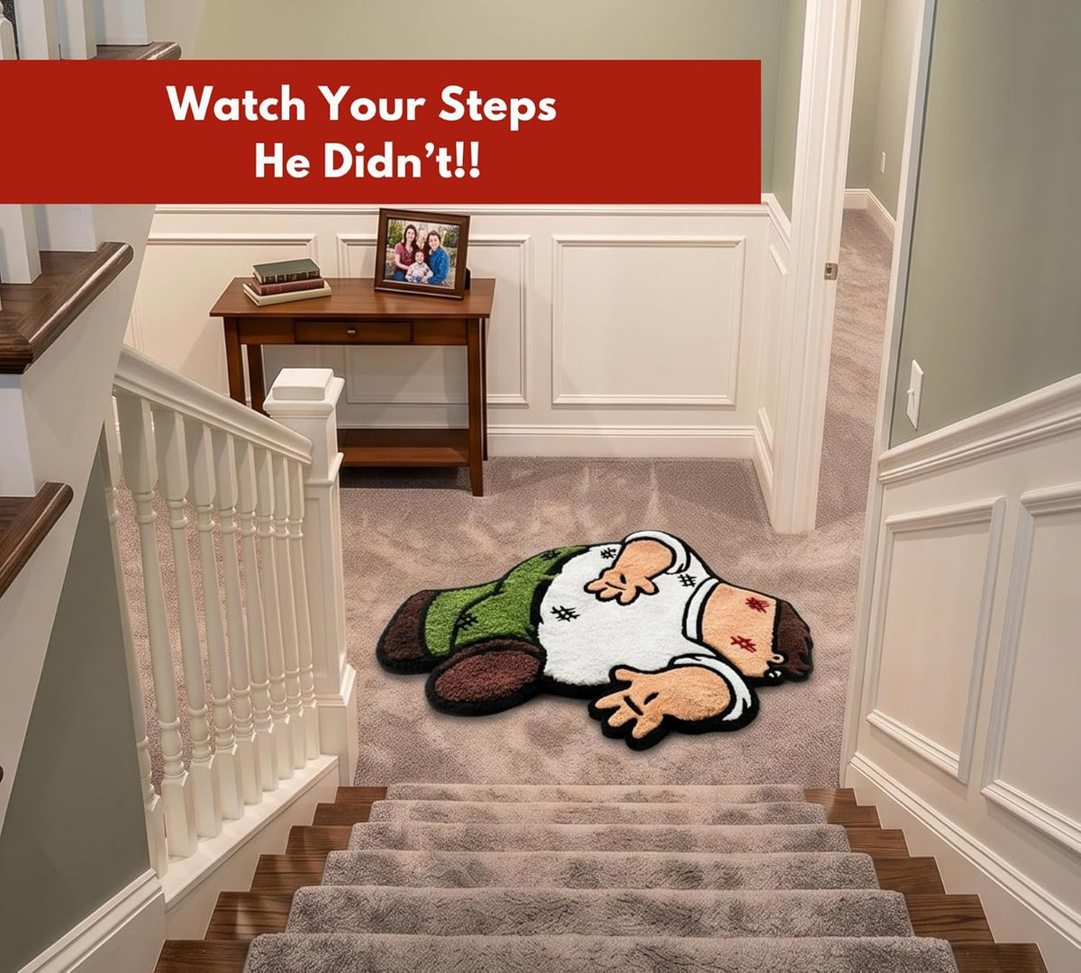 Cartoon Rug for Bedroom - Peter Griffin Rug - Cool Rugs for Men - Character Hypebeast 3D Funny Carpet for Living Room - Tufted Rug 32 * 20 Inches (80cm) - Graphic Rugs for Home Decor Area Rug