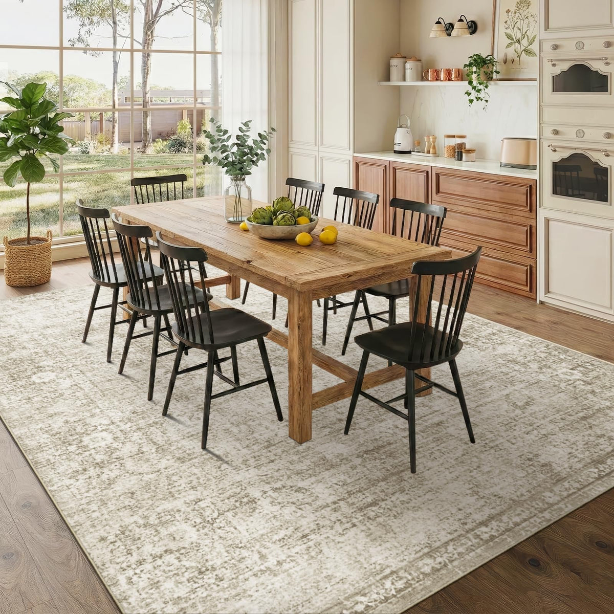 Homemate Washable Rug 9x12 Area Rugs - Vintage Rugs for Living Room