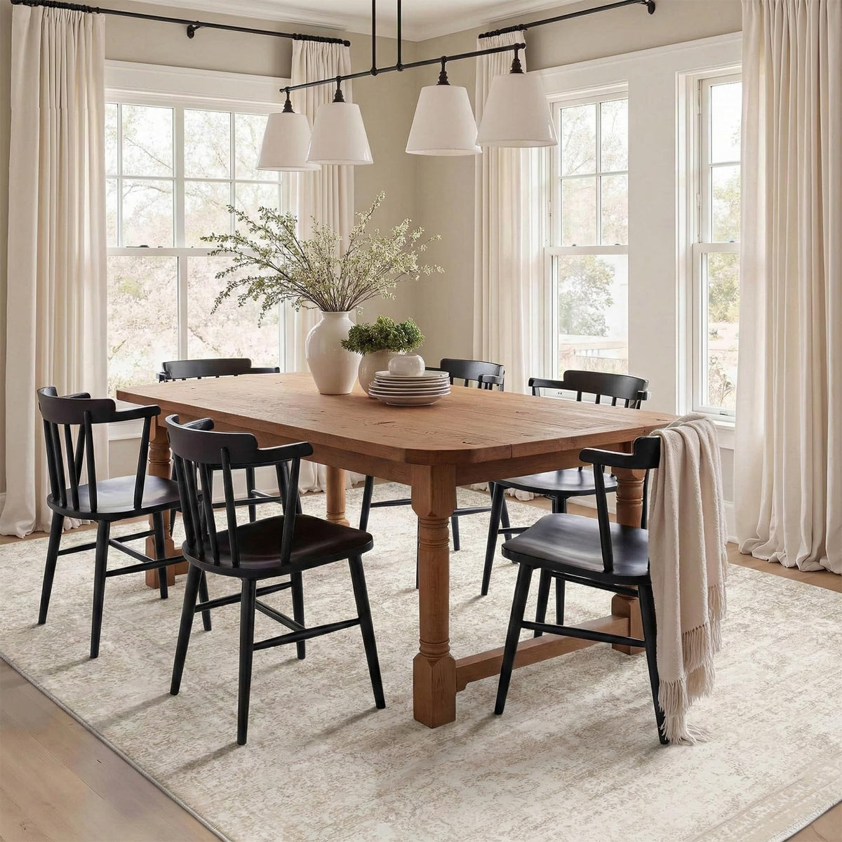 Homemate Washable Rug 9x12 Area Rugs - Vintage Rugs for Living Room