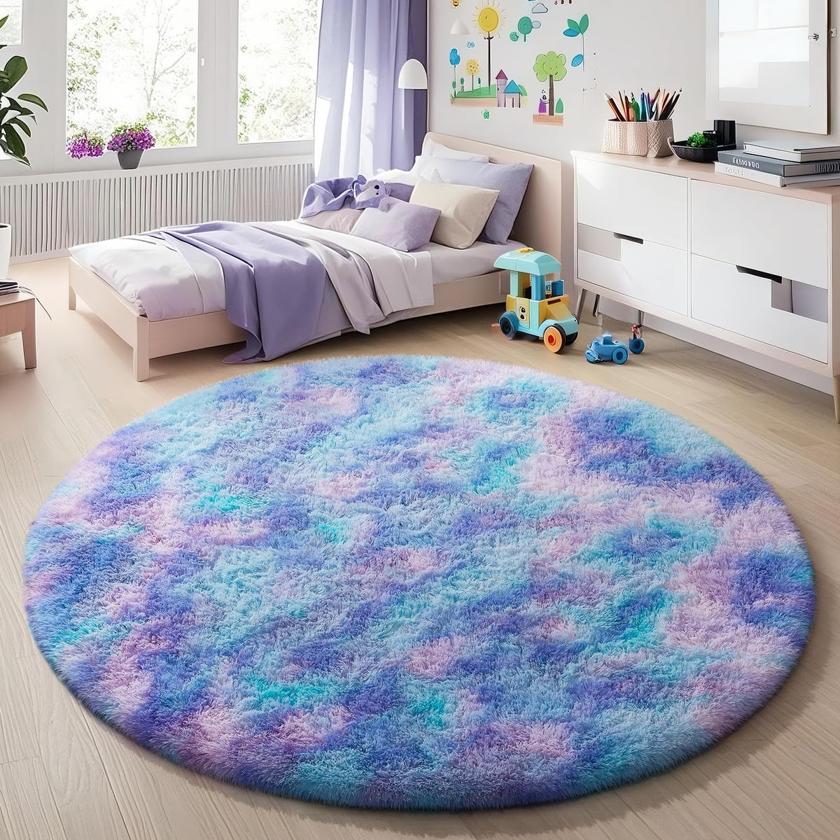 Ophanie 5x7 Area Rugs for Living Room Ivory, Fluffy Shag Large Fuzzy Plush Soft Rug, Shaggy Floor Big Carpets for Bedroom Nursery, Kids Home Decor Aesthetic with Over 99 pcs Pile fibers