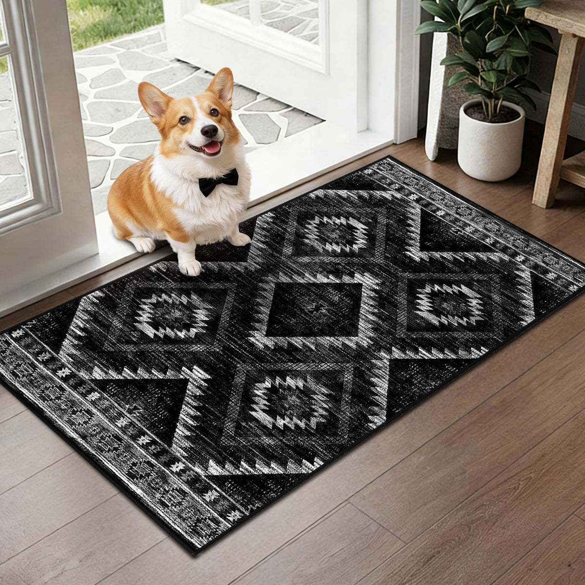 BESTSWEETIE 5'x7' Washable Area Rug for Living Room Bedroom Lightpink