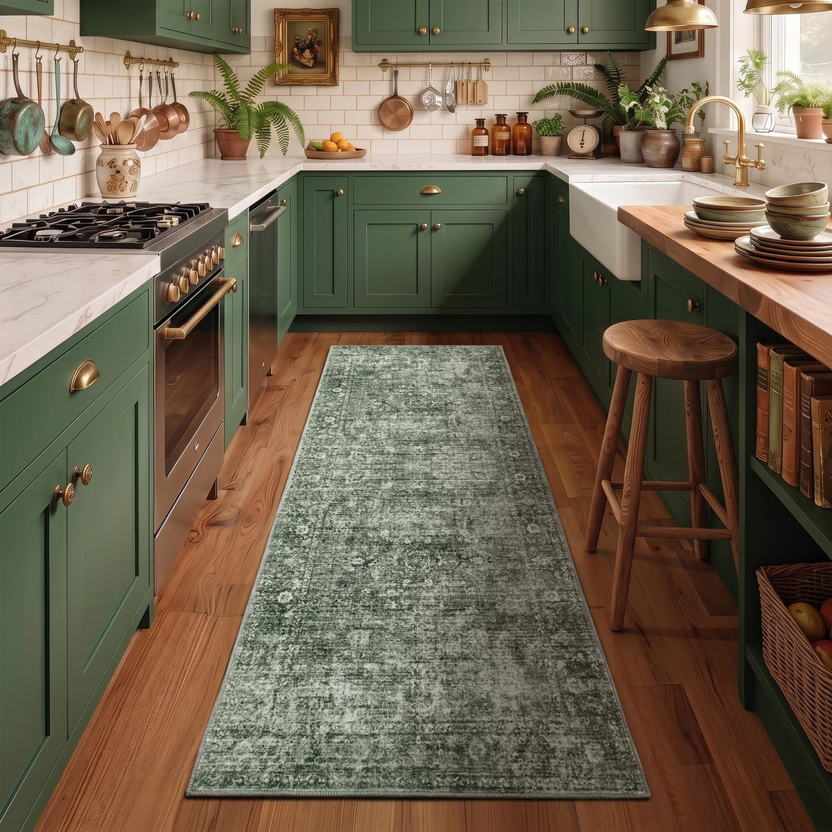 Homemate Washable Rug 9x12 Area Rugs - Vintage Rugs for Living Room