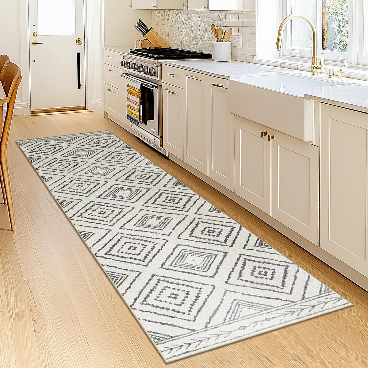 BESTSWEETIE 5'x7' Washable Area Rug for Living Room Bedroom Lightpink