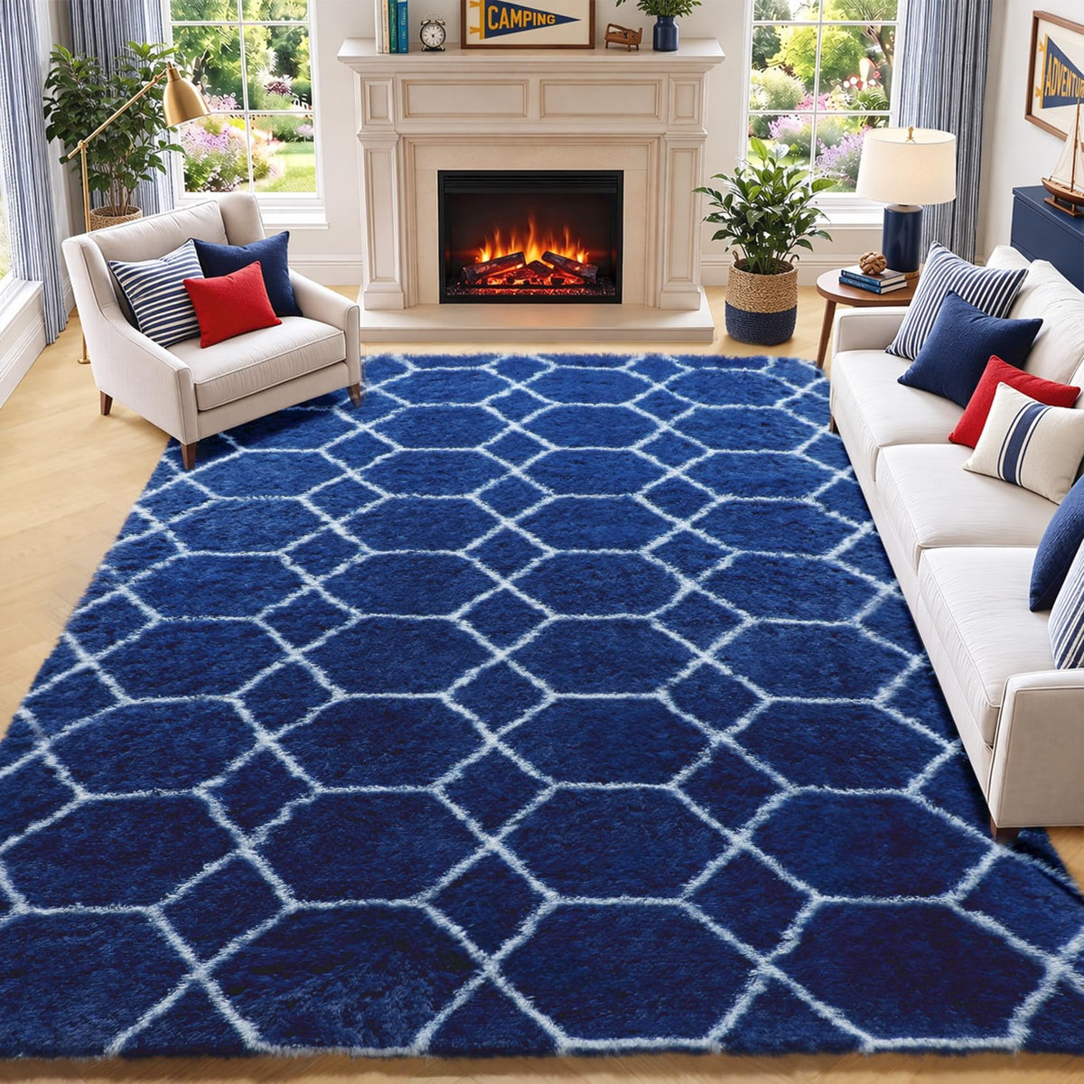 Runner Rugs for Bedroom Living Room, 2x6 Tie-Dyed Beige Hallway Area Rug