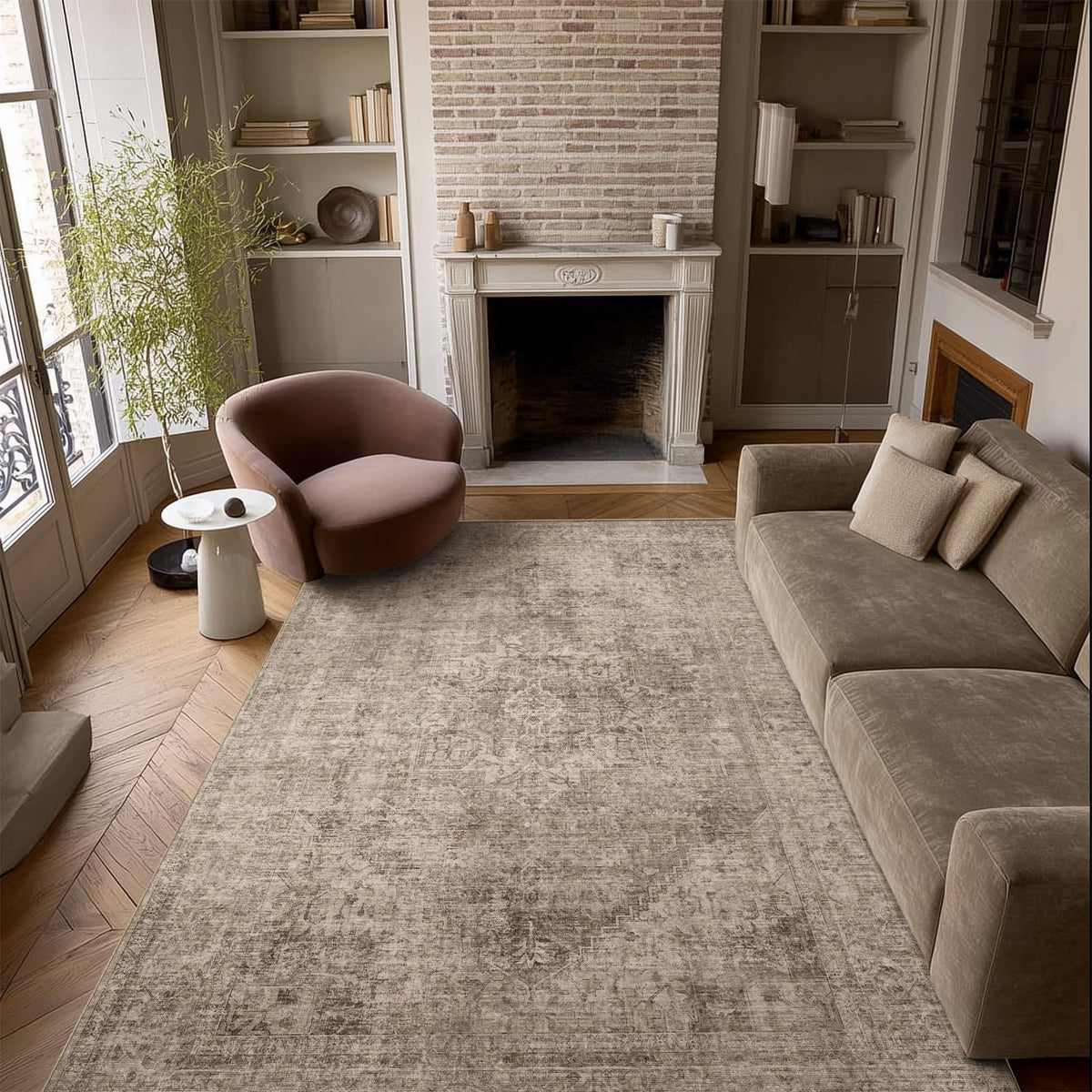 Machine Washable Rugs for Living Room: 8x10 Area Rugs for Bedroom