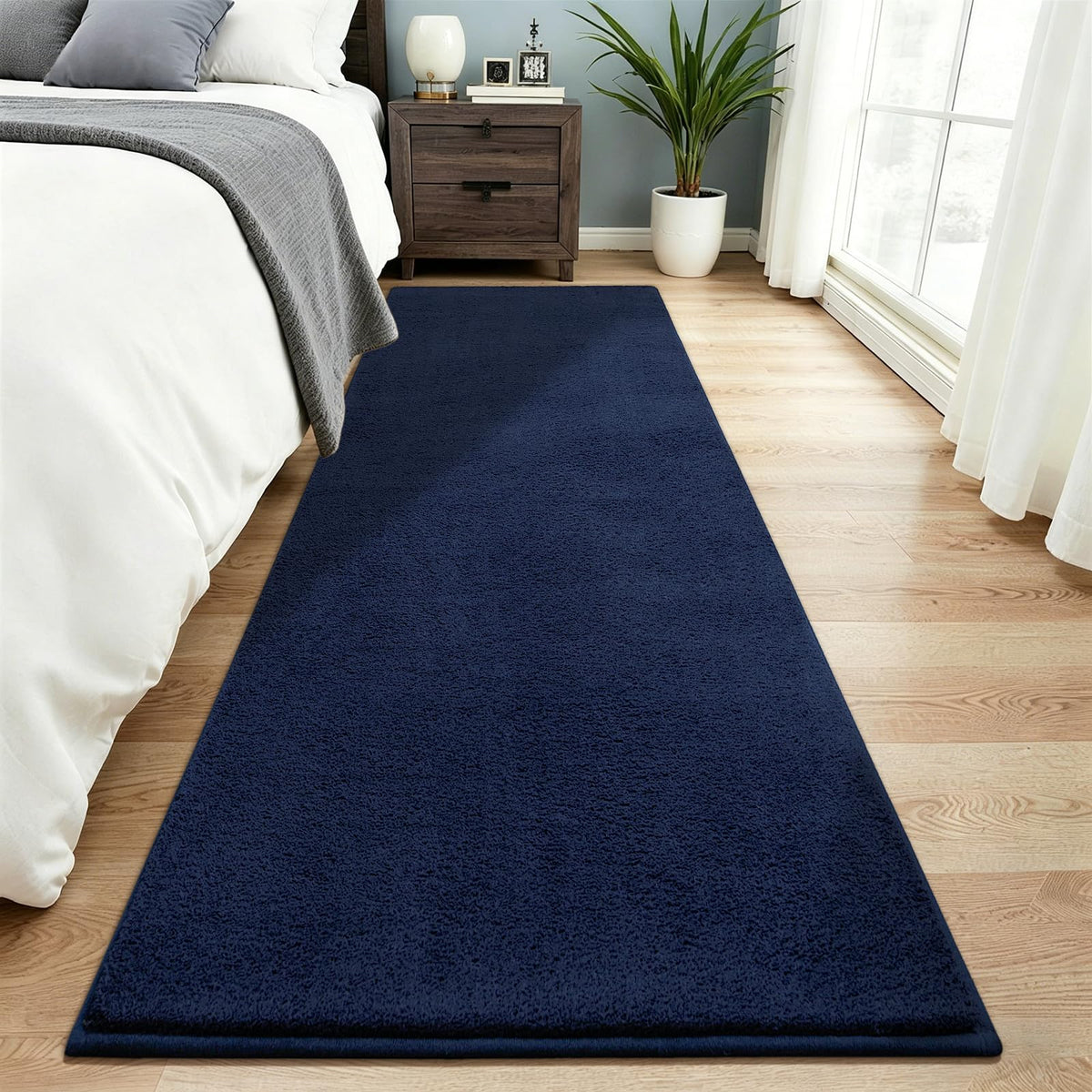 Vasofe Black Area Rugs for Living Room Bedroom, 4x6 Modern Memory Foam Rug