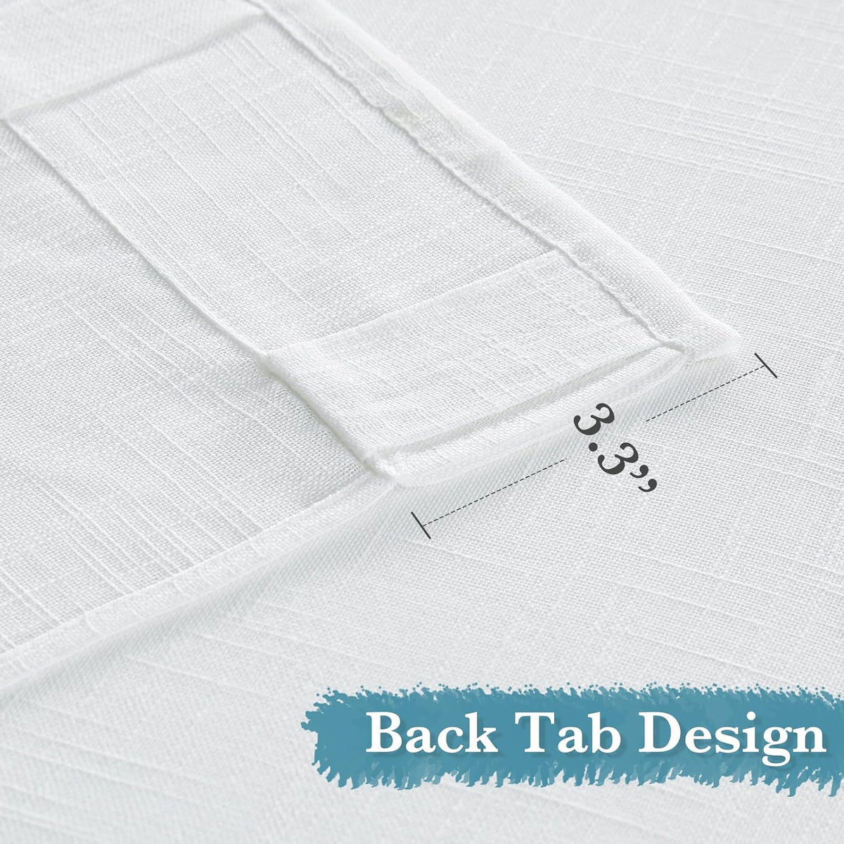 RYB HOME White Sheer Curtains for Living Room Patio Glass Door, W52 x L95
