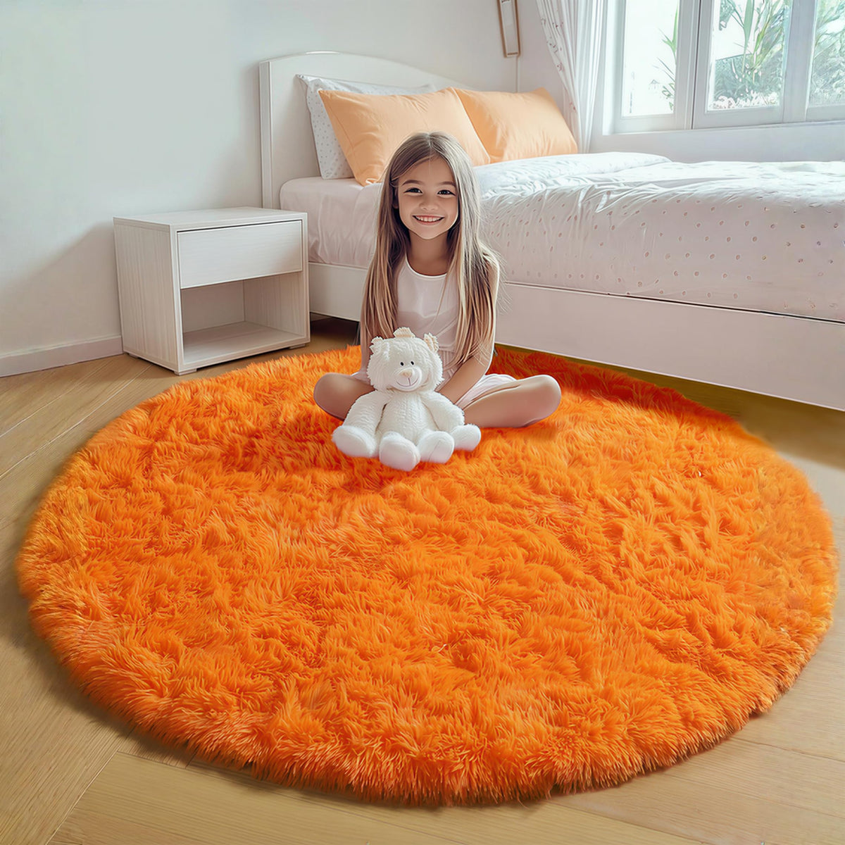 Runner Rugs for Bedroom Living Room, 2x6 Tie-Dyed Beige Hallway Area Rug